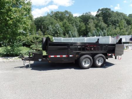 New 2026 Quality Steel and Aluminum 7X12 with 2' sides, 12,000 lb. GVWR , Extra Framing! Dump Trailer
