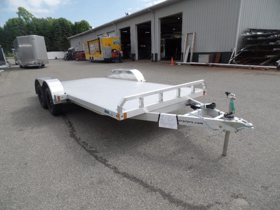 New 2026 ALCOM OPEN 7X18 Aluminum with Torsion Axles ! Best Model Open Car Hauler