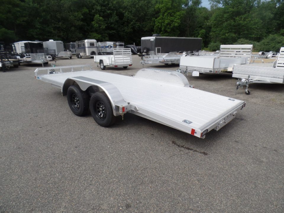 New 2026 ALCOM OPEN 7X18 Aluminum with Torsion Axles ! Best Model Open Car Hauler