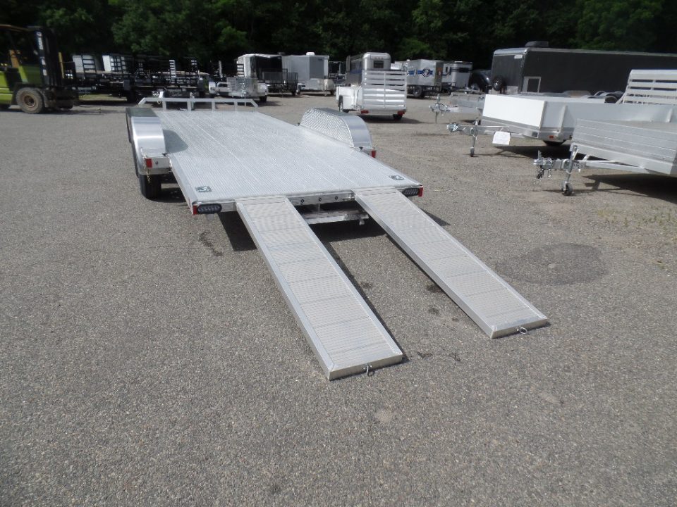 New 2026 ALCOM OPEN 7X18 Aluminum with Torsion Axles ! Best Model Open Car Hauler