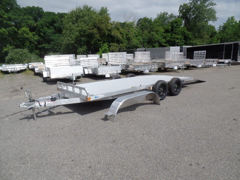 New 2026 ALCOM OPEN 7X18 Aluminum with Torsion Axles ! Best Model Open Car Hauler