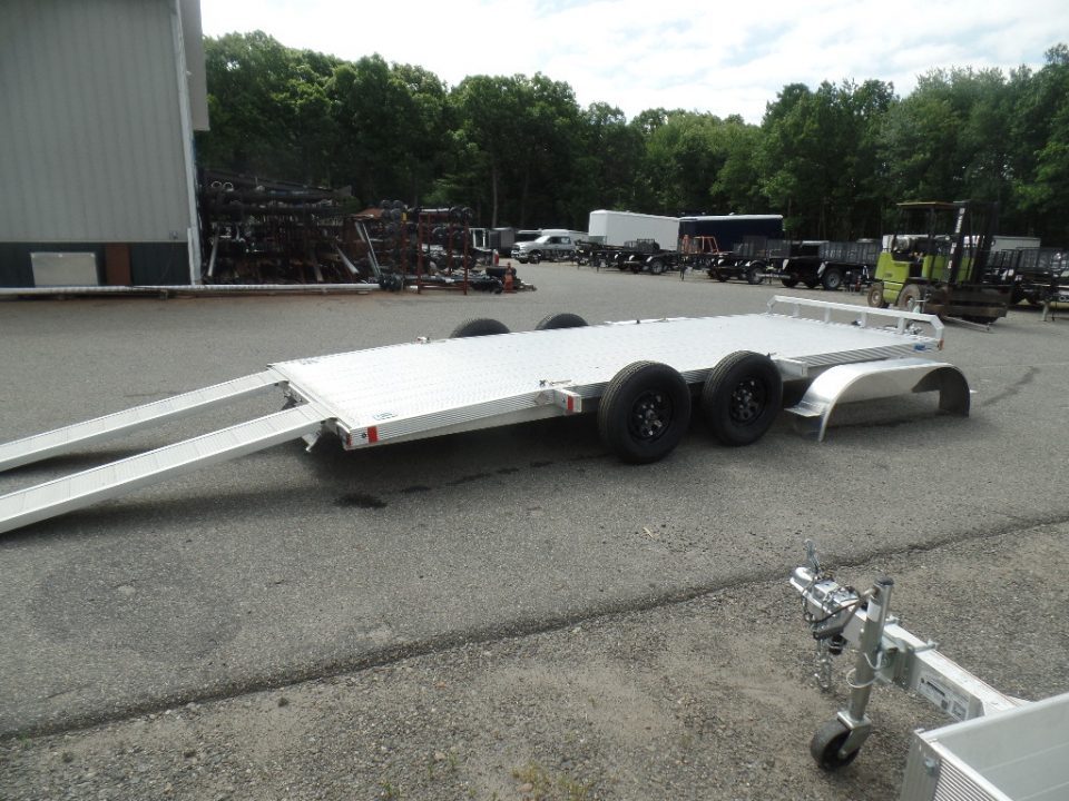 New 2026 ALCOM OPEN 7X18 Aluminum with Torsion Axles ! Best Model Open Car Hauler