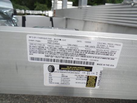 New 2026 ALCOM OPEN 7X18 Aluminum with Torsion Axles ! Best Model Open Car Hauler
