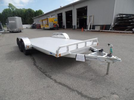 New 2026 ALCOM OPEN 7X18 Aluminum with Torsion Axles ! Best Model Open Car Hauler