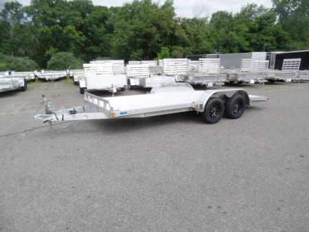 New 2026 ALCOM OPEN 7X18 Aluminum with Torsion Axles ! Best Model Open Car Hauler
