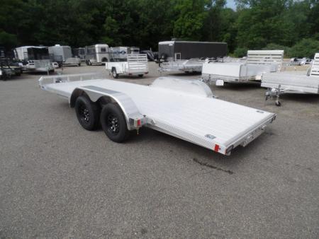 New 2026 ALCOM OPEN 7X18 Aluminum with Torsion Axles ! Best Model Open Car Hauler