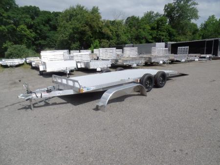 New 2026 ALCOM OPEN 7X18 Aluminum with Torsion Axles ! Best Model Open Car Hauler