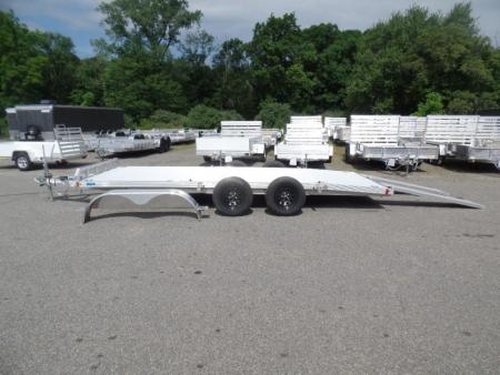 New 2026 ALCOM OPEN 7X18 Aluminum with Torsion Axles ! Best Model Open Car Hauler