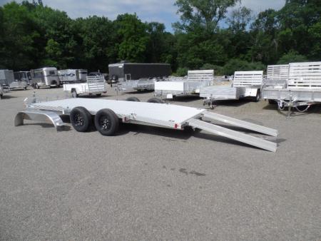 New 2026 ALCOM OPEN 7X18 Aluminum with Torsion Axles ! Best Model Open Car Hauler