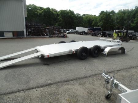New 2026 ALCOM OPEN 7X18 Aluminum with Torsion Axles ! Best Model Open Car Hauler