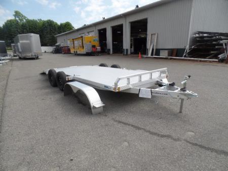 New 2026 ALCOM OPEN 7X18 Aluminum with Torsion Axles ! Best Model Open Car Hauler