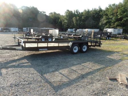 New 2026 Premier Trailers Inc. Wide 81 X 18 ft. HD Open Landscape Trailer