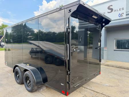 New 2026 Stallion Manufacturing LLC 7' X 16' #5200 Tandem Axle Rear Ramp Cargo / Enclosed Trailer