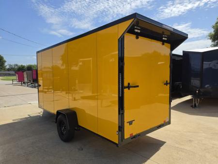 New 2026 New 6X14 SA Screwless Enclosed Vending Trailer | Blackout | Spoiler Package | 50 AMP Electric Pkg. w/Mini Split & Sink Pkg. | .08 Polycor | Dexter Axle | 1167
