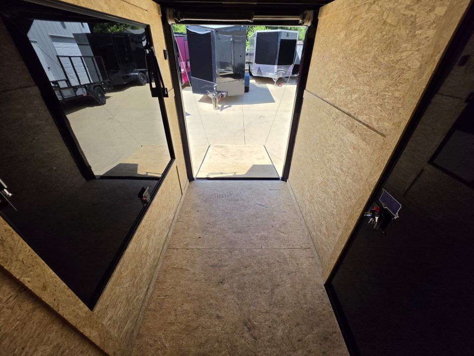 New 2026 New 5x8 SA Screwless Vending Enclosed Trailer | Blackout | Spoiler Package | .08 Polycor | Dexter Axle | 1169