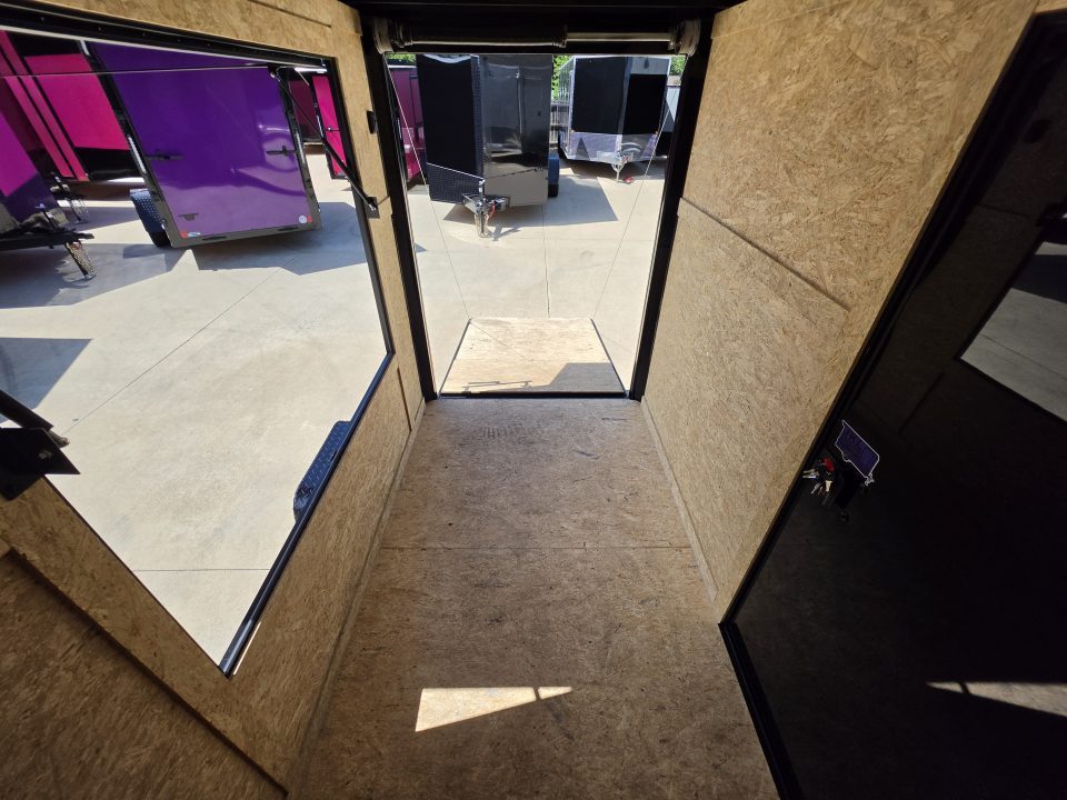 New 2026 New 5x8 SA Screwless Vending Enclosed Trailer | Blackout | Spoiler Package | .08 Polycor | Dexter Axle | 1169