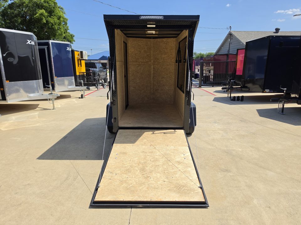 New 2026 New 5x8 SA Screwless Vending Enclosed Trailer | Blackout | Spoiler Package | .08 Polycor | Dexter Axle | 1169