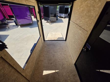 New 2026 New 5x8 SA Screwless Vending Enclosed Trailer | Blackout | Spoiler Package | .08 Polycor | Dexter Axle | 1169