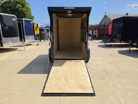 New 2026 New 5x8 SA Screwless Vending Enclosed Trailer | Blackout | Spoiler Package | .08 Polycor | Dexter Axle | 1169