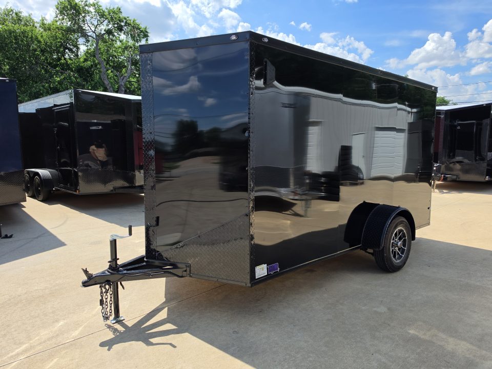 New 2026 New 6x12 SA Screwless Enclosed Trailer | Blackout | .08 Exterior | 1172