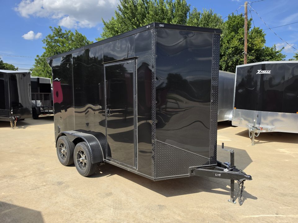 New 2026 New 6x12 TA Screwless Enclosed Trailer | Blackout | Spoiler Package | 7' Interior | .08 Exterior | 1173