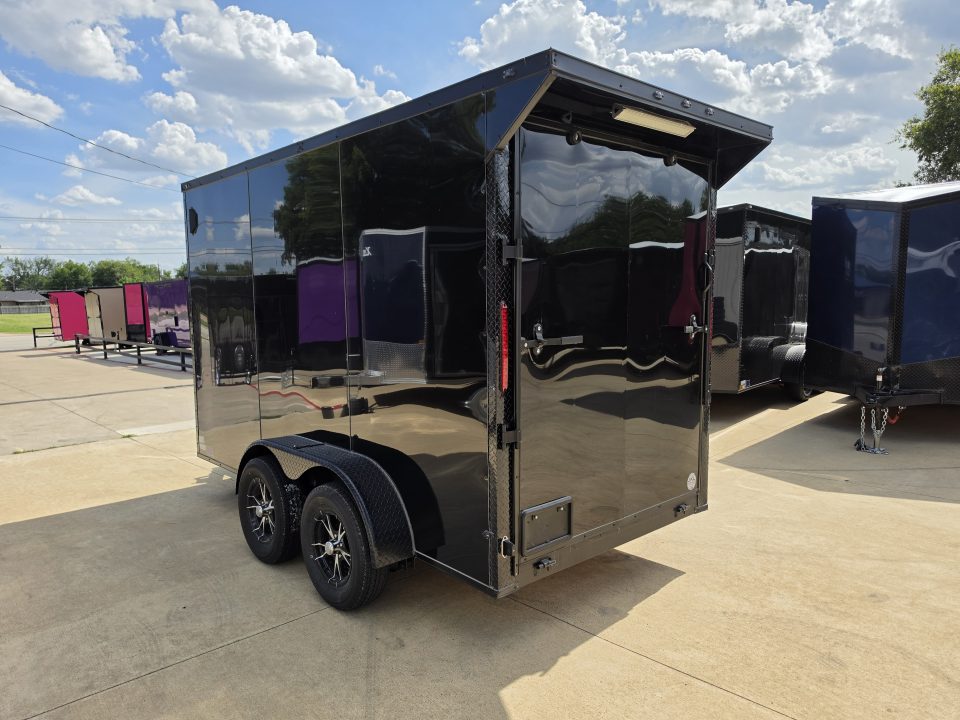 New 2026 New 6x12 TA Screwless Enclosed Trailer | Blackout | Spoiler Package | 7' Interior | .08 Exterior | 1173