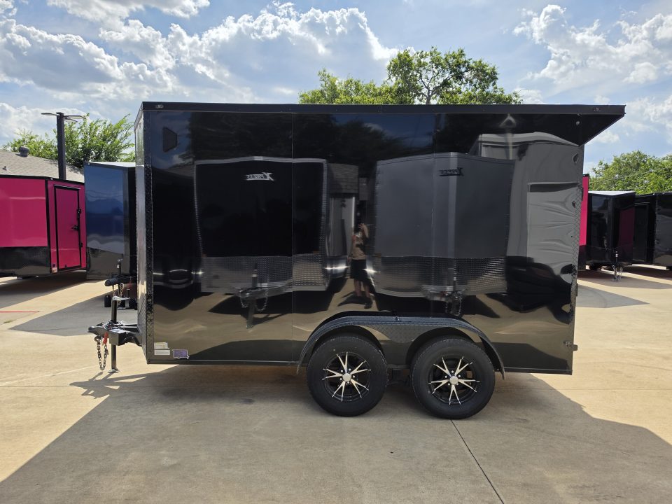 New 2026 New 6x12 TA Screwless Enclosed Trailer | Blackout | Spoiler Package | 7' Interior | .08 Exterior | 1173