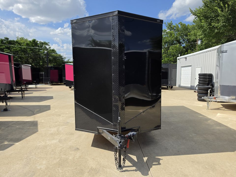 New 2026 New 6x12 TA Screwless Enclosed Trailer | Blackout | Spoiler Package | 7' Interior | .08 Exterior | 1173