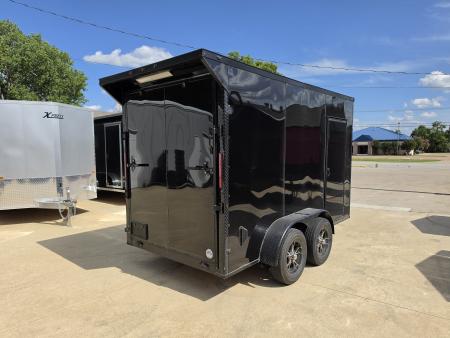 New 2026 New 6x12 TA Screwless Enclosed Trailer | Blackout | Spoiler Package | 7' Interior | .08 Exterior | 1173