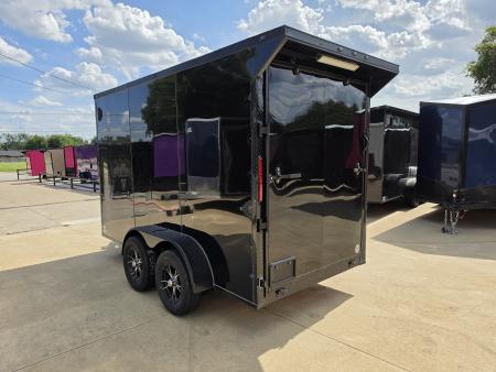 New 2026 New 6x12 TA Screwless Enclosed Trailer | Blackout | Spoiler Package | 7' Interior | .08 Exterior | 1173