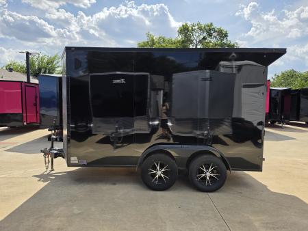 New 2026 New 6x12 TA Screwless Enclosed Trailer | Blackout | Spoiler Package | 7' Interior | .08 Exterior | 1173