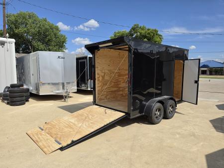 New 2026 New 6x12 TA Screwless Enclosed Trailer | Blackout | Spoiler Package | 7' Interior | .08 Exterior | 1173