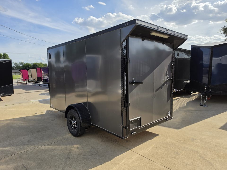New 2026 New 6x12 SA Screwless Enclosed Trailer | Blackout |  Spoiler Package | .08 Exterior | 1174