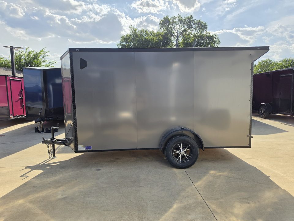 New 2026 New 6x12 SA Screwless Enclosed Trailer | Blackout |  Spoiler Package | .08 Exterior | 1174