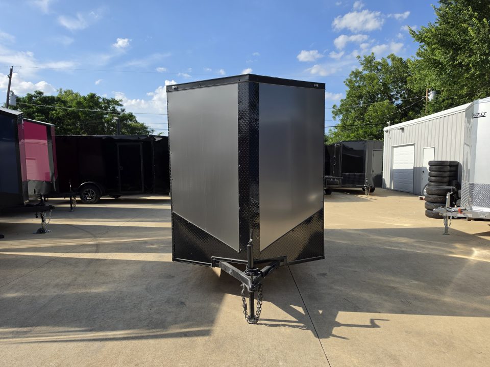New 2026 New 6x12 SA Screwless Enclosed Trailer | Blackout |  Spoiler Package | .08 Exterior | 1174