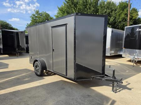 New 2026 New 6x12 SA Screwless Enclosed Trailer | Blackout |  Spoiler Package | .08 Exterior | 1174