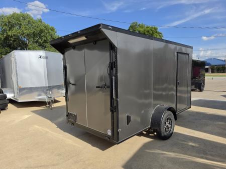New 2026 New 6x12 SA Screwless Enclosed Trailer | Blackout |  Spoiler Package | .08 Exterior | 1174
