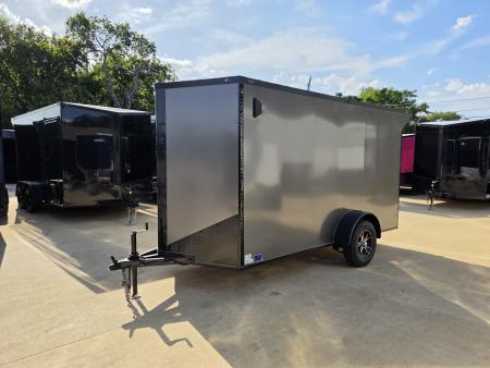 New 2026 New 6x12 SA Screwless Enclosed Trailer | Blackout |  Spoiler Package | .08 Exterior | 1174