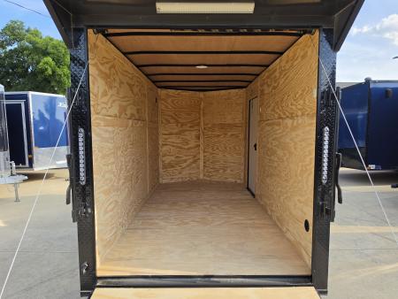 New 2026 New 6x12 SA Screwless Enclosed Trailer | Blackout |  Spoiler Package | .08 Exterior | 1174