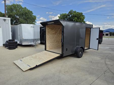 New 2026 New 6x12 SA Screwless Enclosed Trailer | Blackout |  Spoiler Package | .08 Exterior | 1174