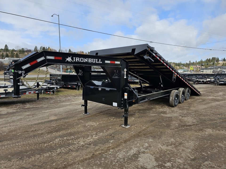 New 2027 Iron Bull 26' 21K Gooseneck Deckover Tilt Trailer