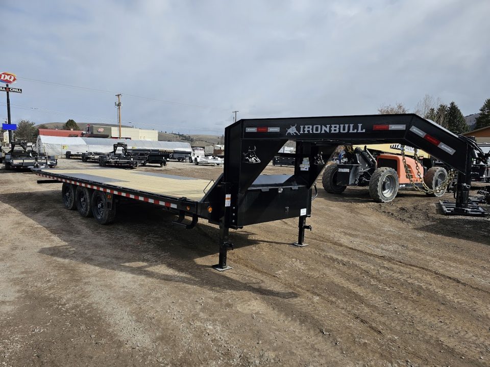 New 2027 Iron Bull 26' 21K Gooseneck Deckover Tilt Trailer