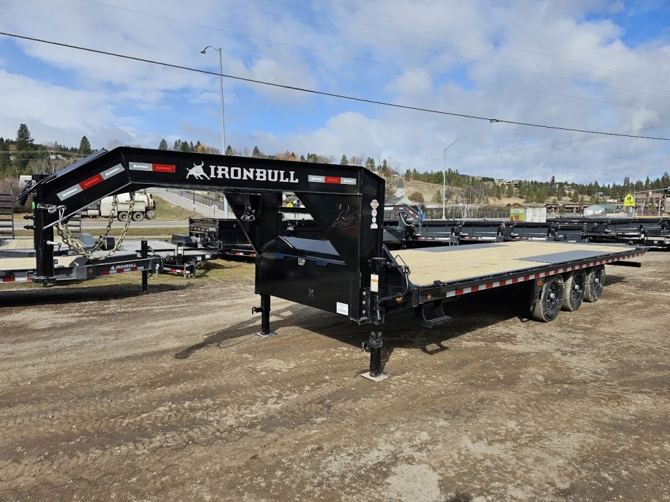 New 2027 Iron Bull 26' 21K Gooseneck Deckover Tilt Trailer