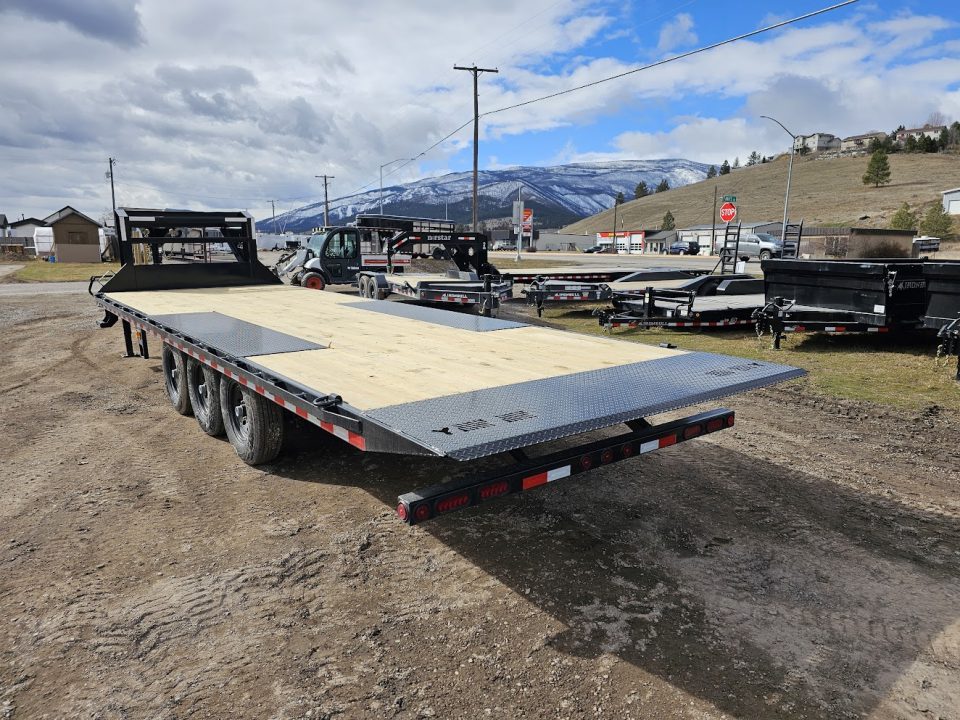 New 2027 Iron Bull 26' 21K Gooseneck Deckover Tilt Trailer