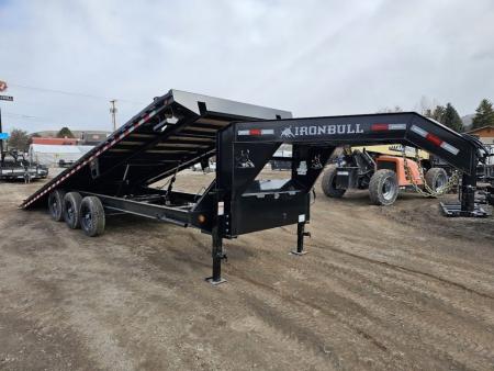 New 2027 Iron Bull 26' 21K Gooseneck Deckover Tilt Trailer