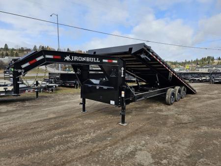 New 2027 Iron Bull 26' 21K Gooseneck Deckover Tilt Trailer