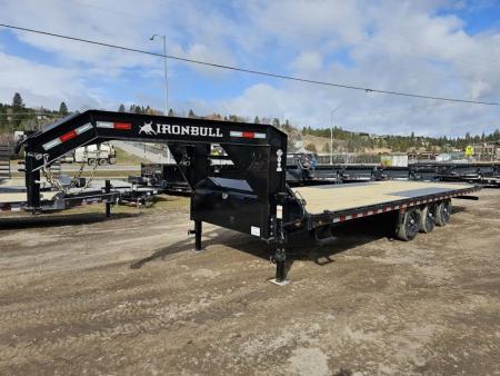 New 2027 Iron Bull 26' 21K Gooseneck Deckover Tilt Trailer