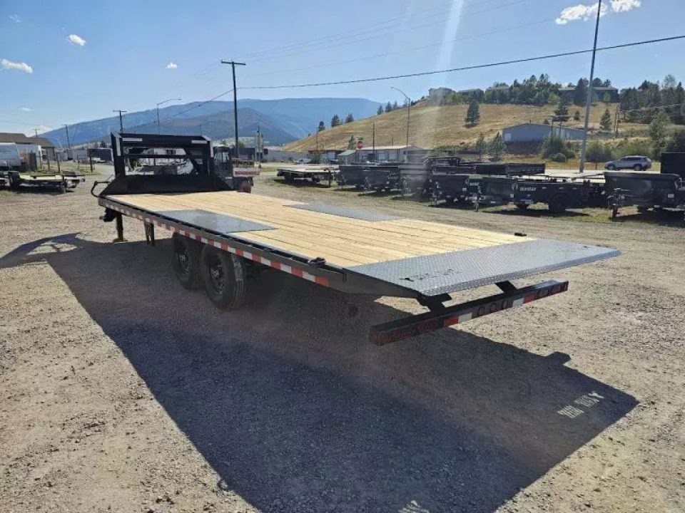 New 2026 Iron Bull 24' 14K Gooseneck Deckover Tilt Trailer