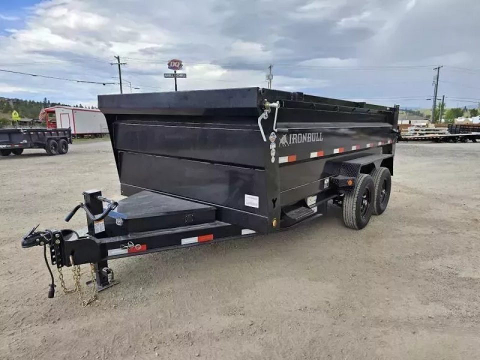 New 2027 Iron Bull 7x14 15k Dump Trailer w/ 36" Sides
