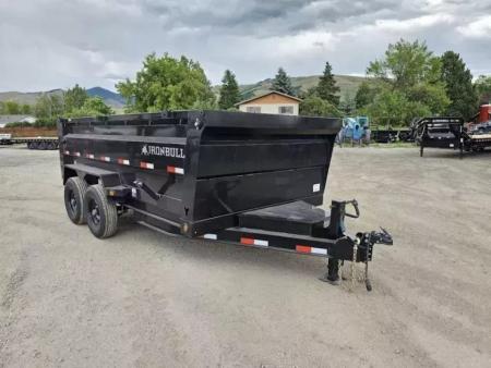 New 2027 Iron Bull 7x14 15k Dump Trailer w/ 36  Sides